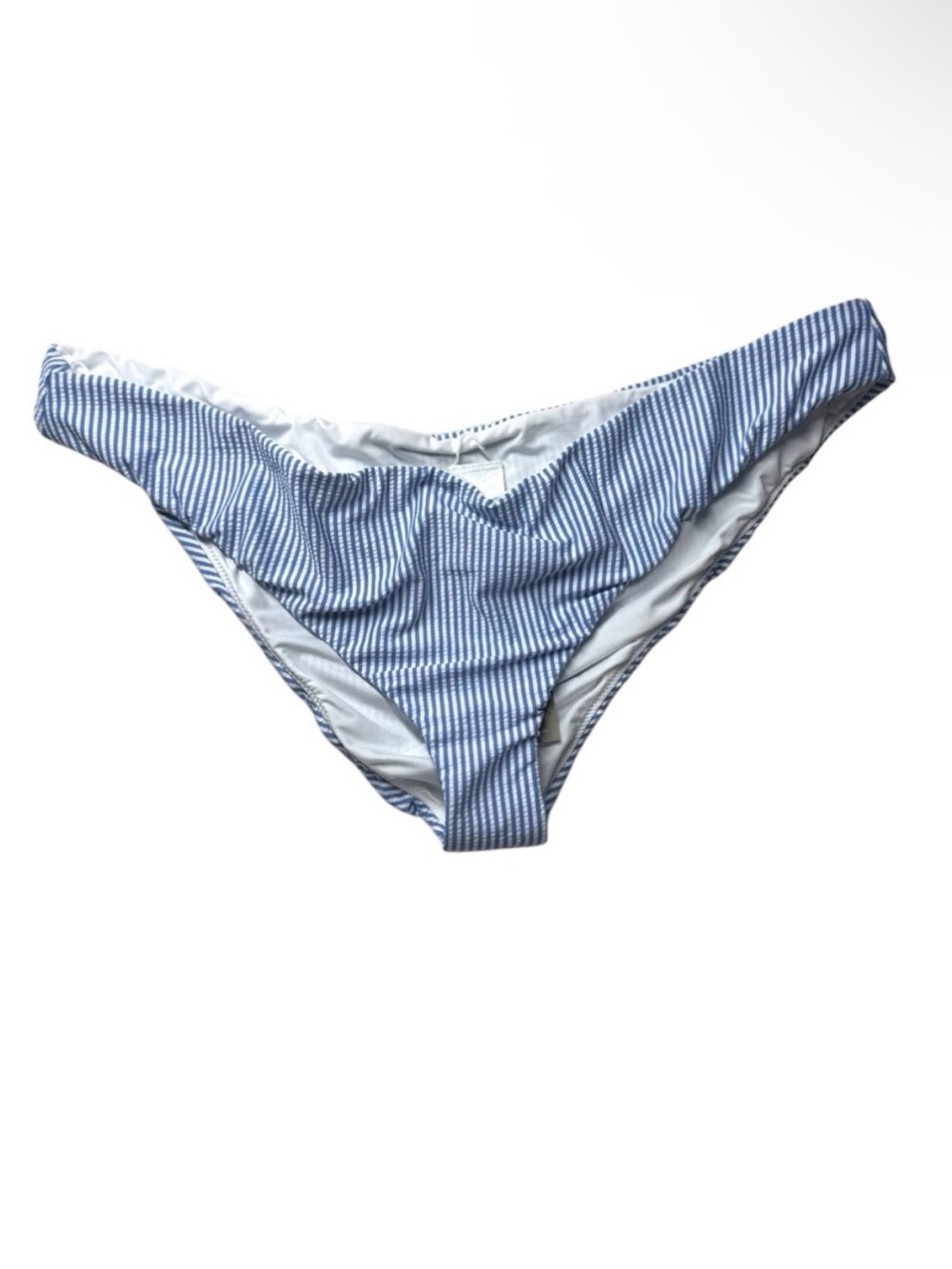 J. Crew Swimsuit Striped Curved Low Waist Cheeky Bikini Bottom NEW BF116